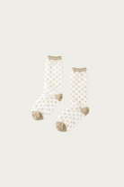 Kapital - 168 Yarns Crystal CACTUS Sheer Socks - Gold - Canoe Club