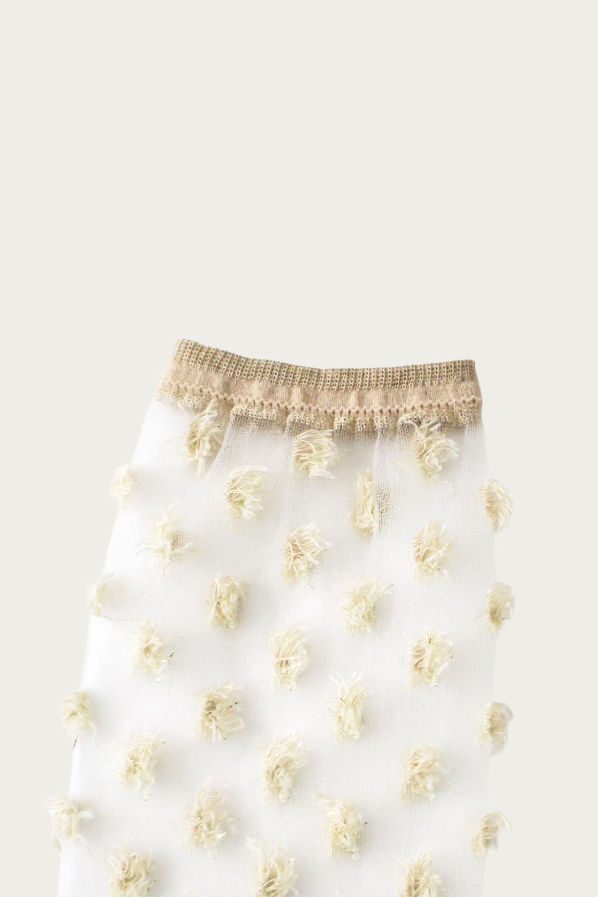 Kapital - 168 Yarns Crystal CACTUS Sheer Socks - Gold - Canoe Club