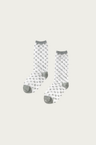 Kapital - 168 Yarns Crystal CACTUS Sheer Socks - Silver - Canoe Club