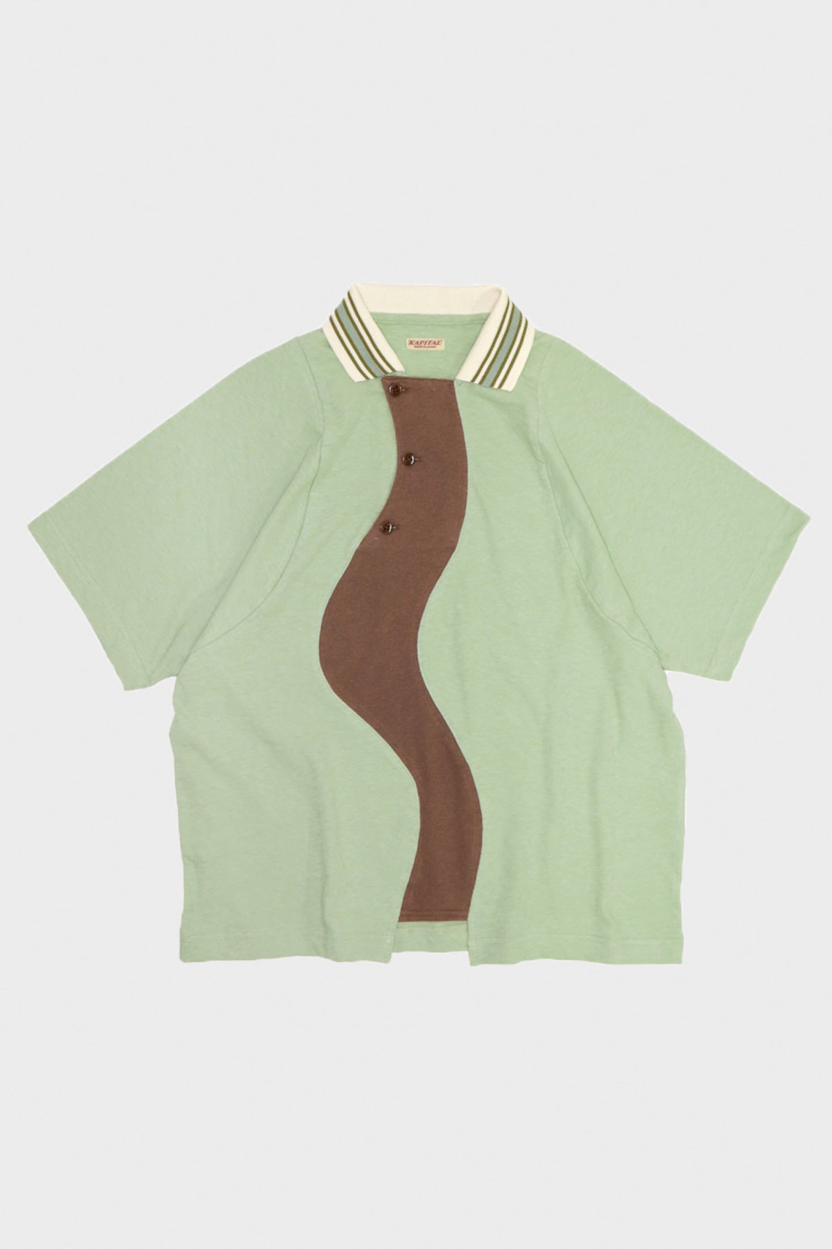 Kapital - 18.5/- Jersey KAZE Polo - Mint - Canoe Club