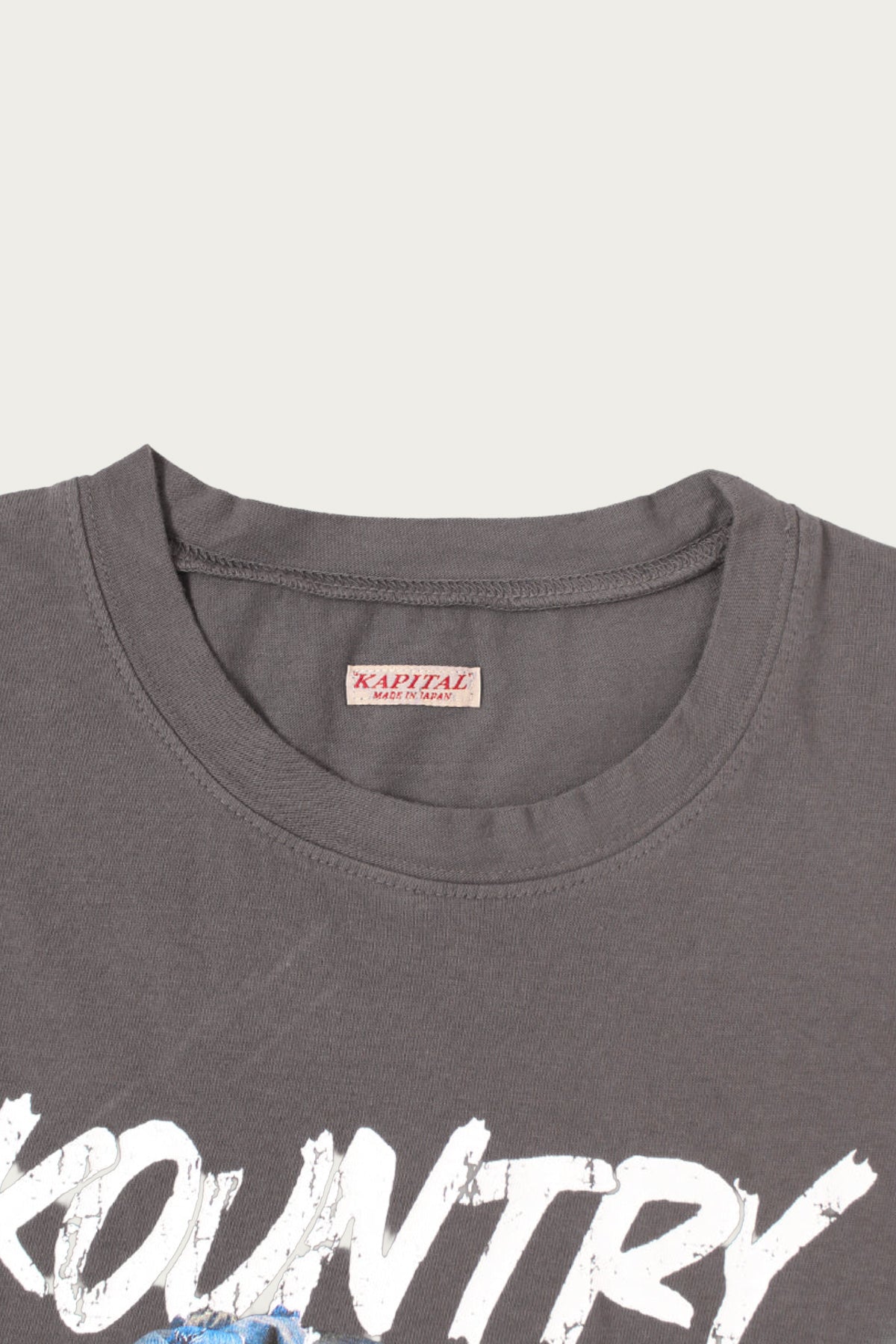 Kapital - 20/-Jersey Crew T (DenimFace) - I-B - Canoe Club