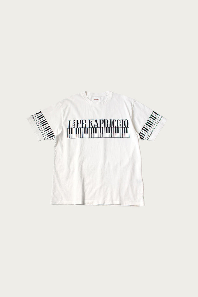 Kapital - 20/-Jersey Crew T (LIFE KAPRICCIO PIANO) - White - Canoe Club