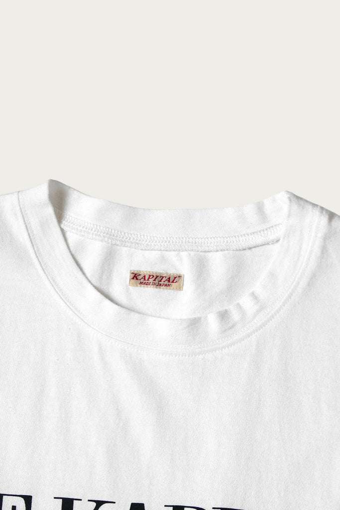 Kapital - 20/-Jersey Crew T (LIFE KAPRICCIO PIANO) - White - Canoe Club