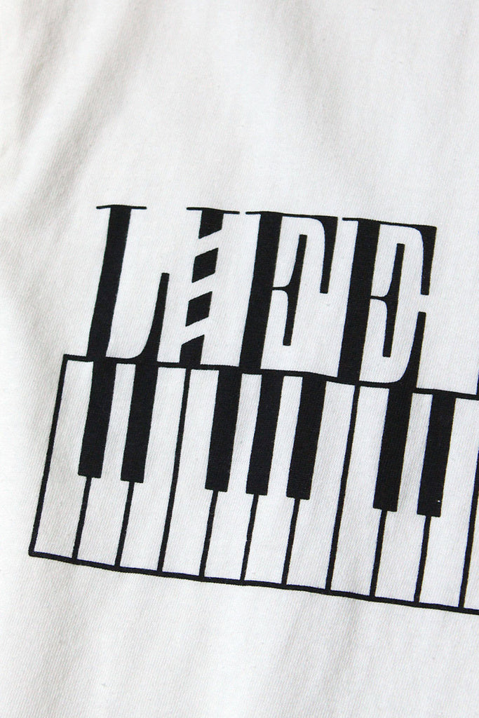 Kapital - 20/-Jersey Crew T (LIFE KAPRICCIO PIANO) - White - Canoe Club