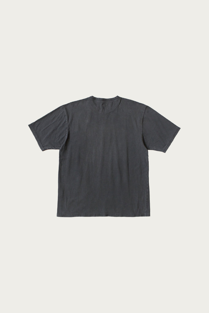 Kapital - 20/-Jersey Crew T (PECKISH Rain Skull) - Black - Canoe Club