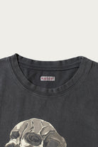 Kapital - 20/-Jersey Crew T (PECKISH Rain Skull) - Black - Canoe Club