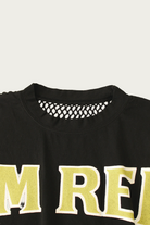 Kapital - 20/-Jersey KATABIRA HUGE-T (DENIM REPAIR) - Black - Canoe Club