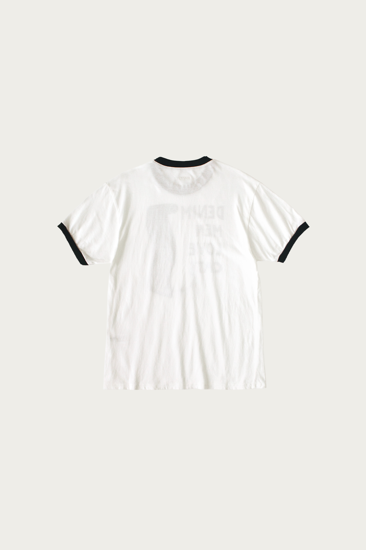 Kapital - 20/-Jersey Ringer T (DENIM MEN LOVE CATS) - White - Canoe Club