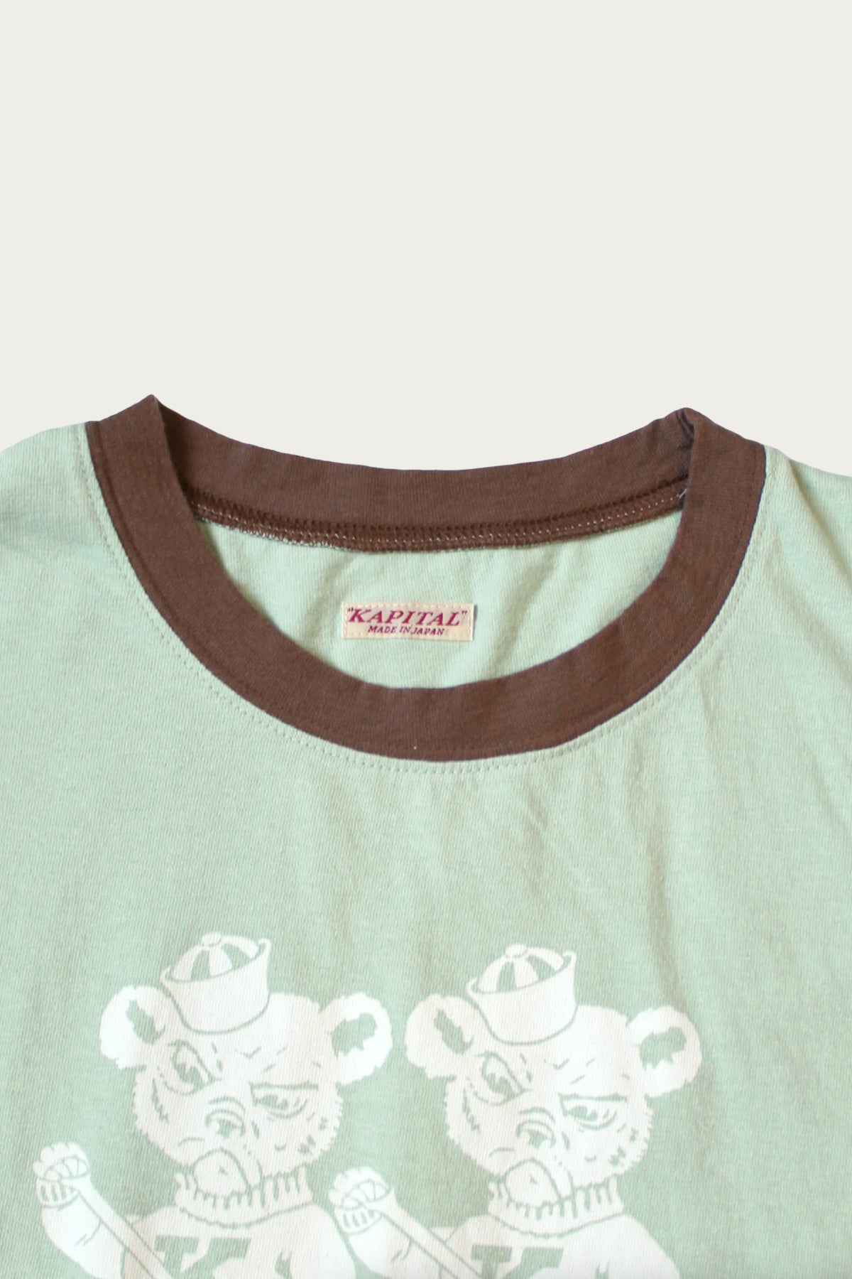 Kapital - 20/- Jersey RINGER T ("K" BEAR) - Mint - Canoe Club
