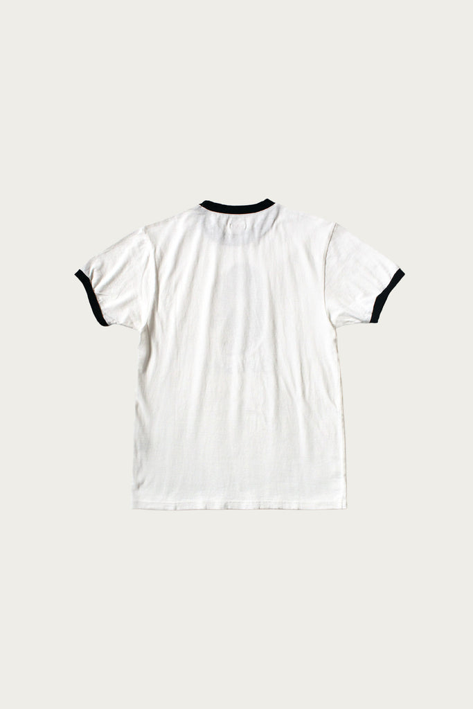Kapital - 20/-Jersey Crew T (SUN SHY) - White - Canoe Club