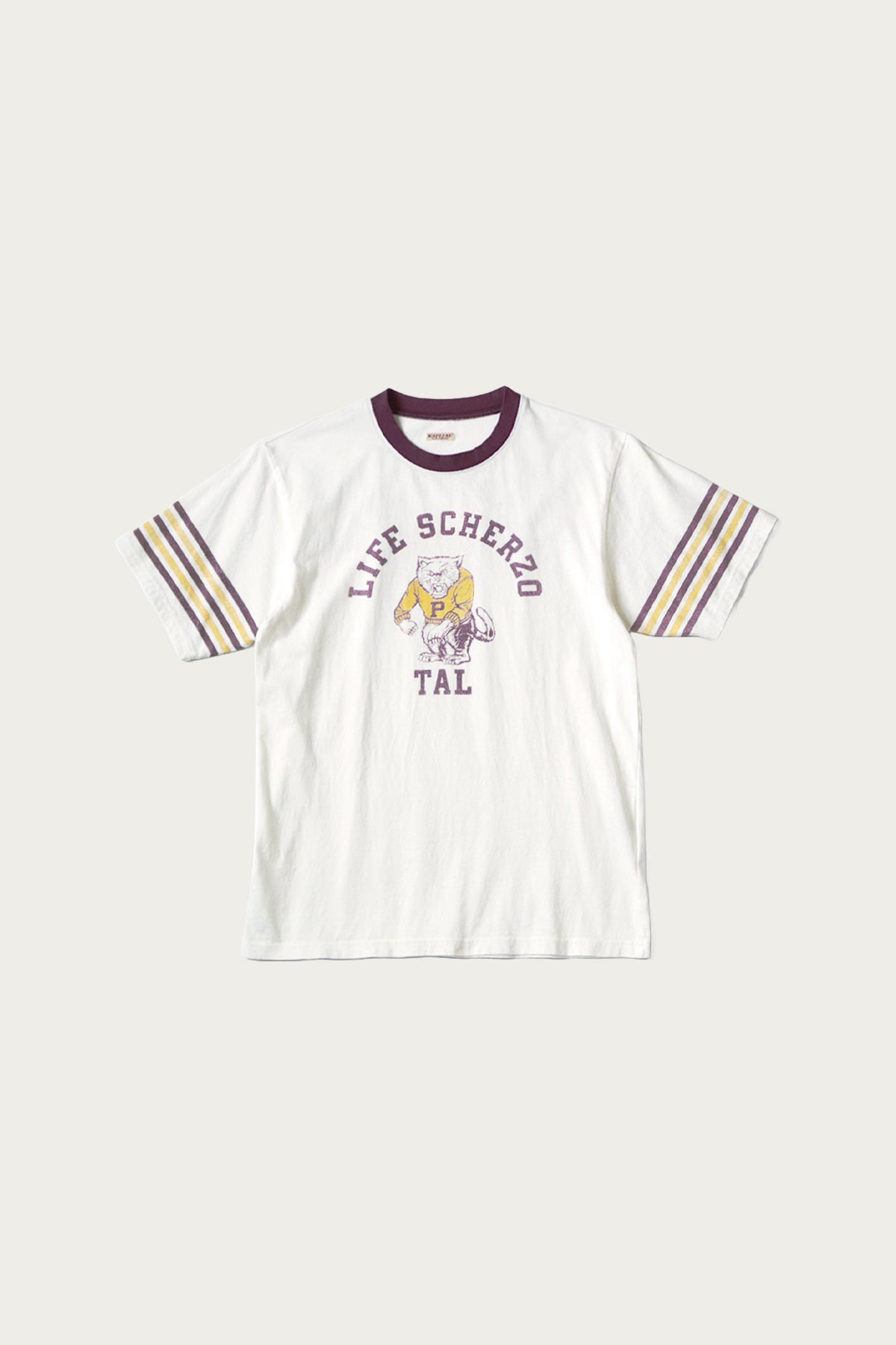 Kapital - 20/-Jersey RINGER-T (College CAPITAL) - Burgundy - Canoe Club
