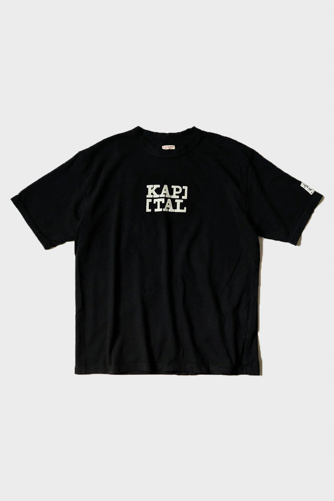 Kapital - 20/-Jersey ROOKIE Crew T (BRACKETS KAP) - Black - Canoe Club