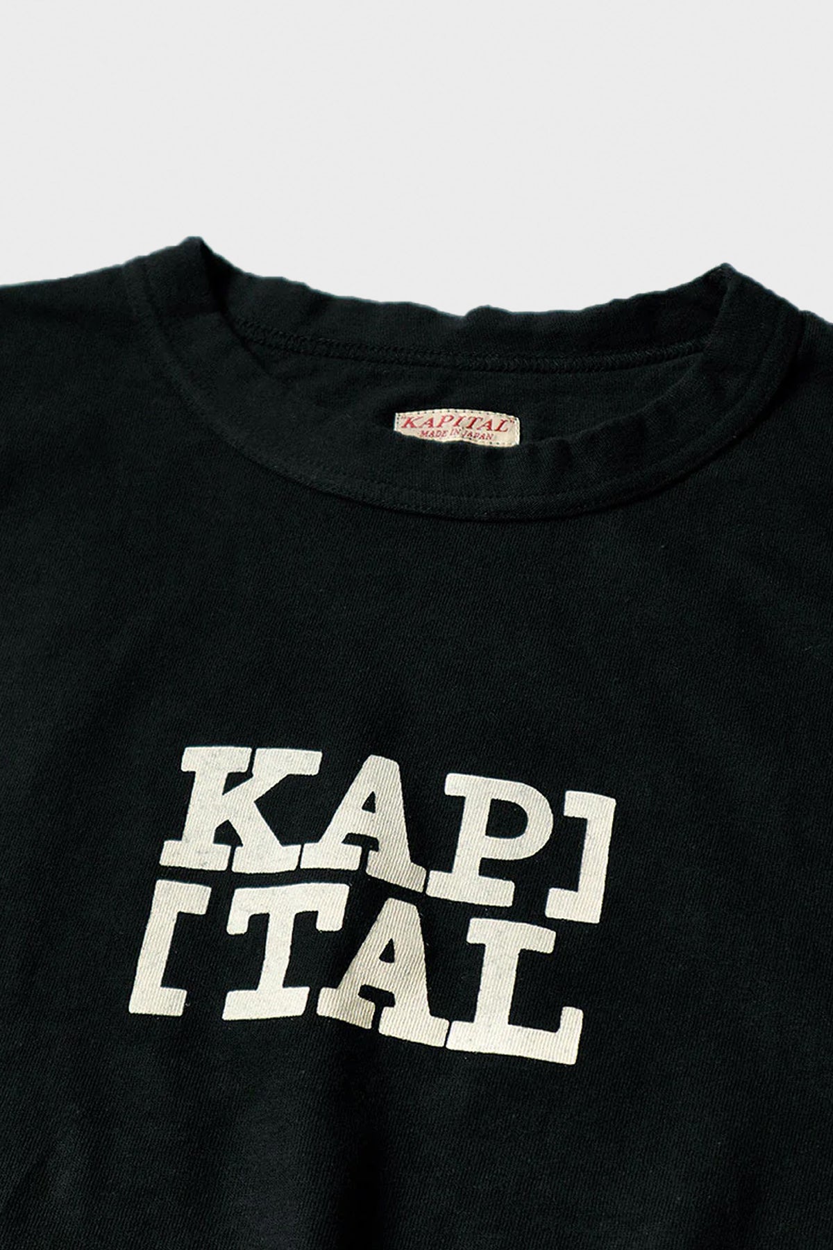 Kapital - 20/-Jersey ROOKIE Crew T (BRACKETS KAP) - Black - Canoe Club