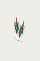 Kapital - 200 Yarns ORTEGA See-Through Socks - White/Orange - Canoe Club