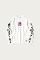 Kapital - 20/-Jersey Crew Long Sleeve T (PECKISH KAP) - Pink - Canoe Club