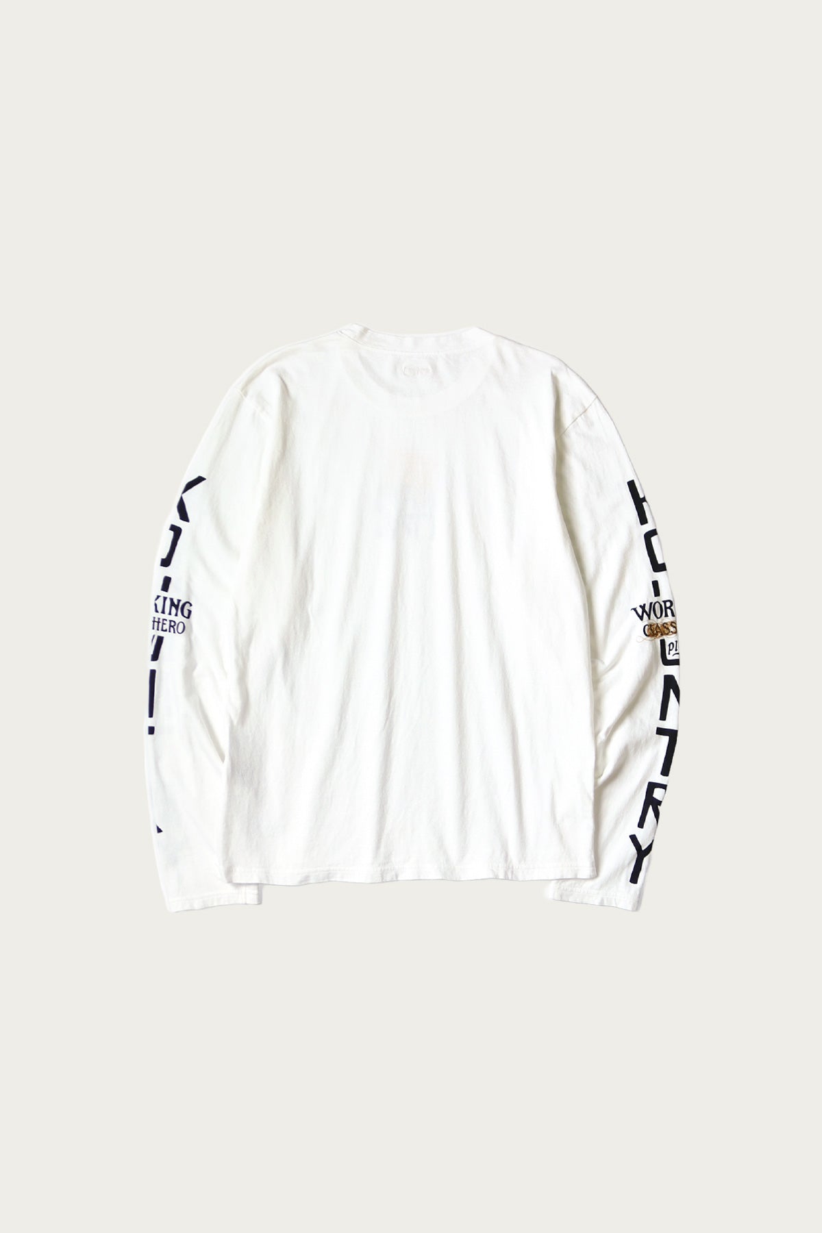 Kapital - 20/-Jersey Crew Long Sleeve T (PECKISH KAP) - Yellow - Canoe Club