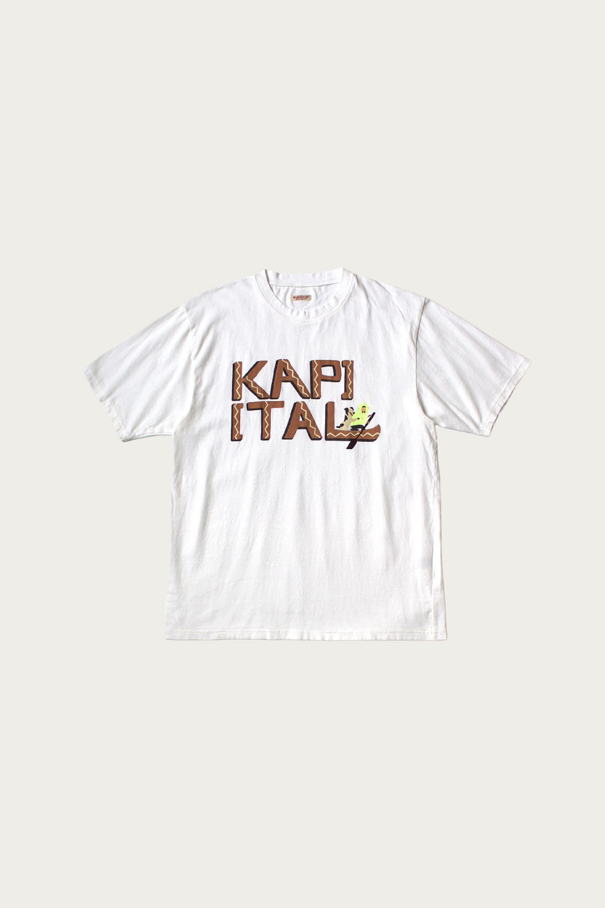 kapital ティシャツ Kapital 20/- Jersey Crew T (CANOE KAPITAL) | Brick | Canoe Club