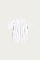 Kapital - 20/-Jersey Crew T (SUN SHY) - White - Canoe Club