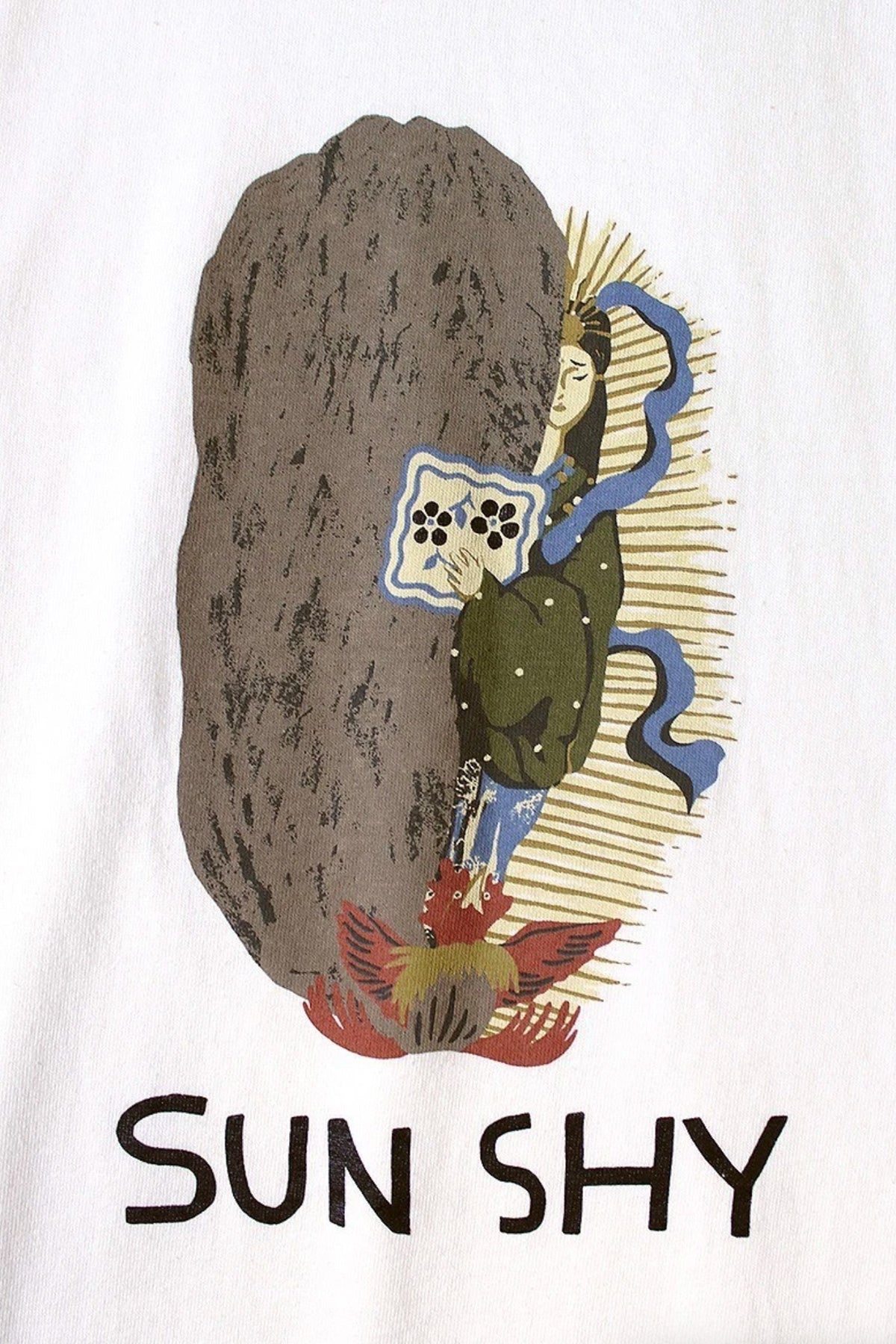 Kapital - 20/-Jersey Crew T (SUN SHY) - White - Canoe Club