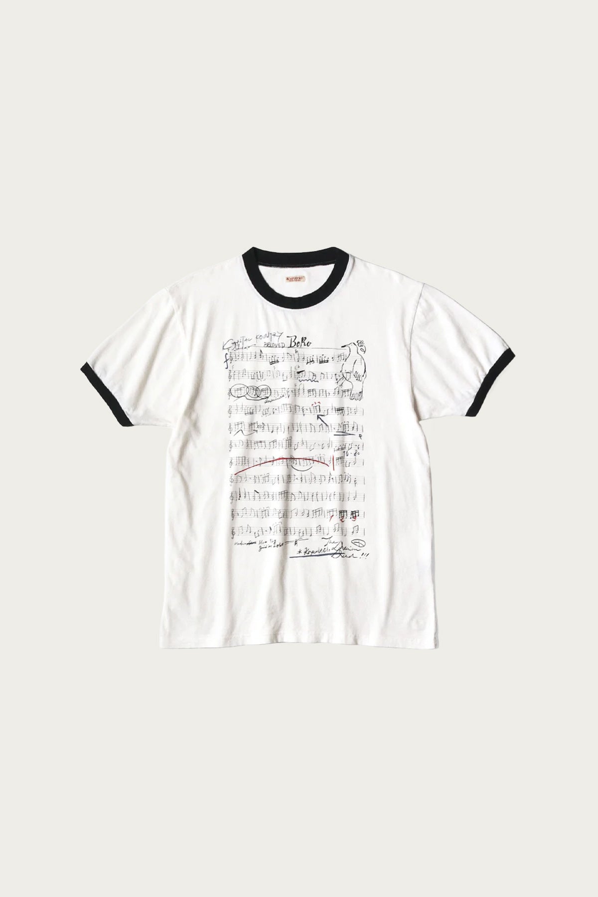 Kapital - 20/-Jersey RINGER T (BORO ELEGY) - Natural - Canoe Club