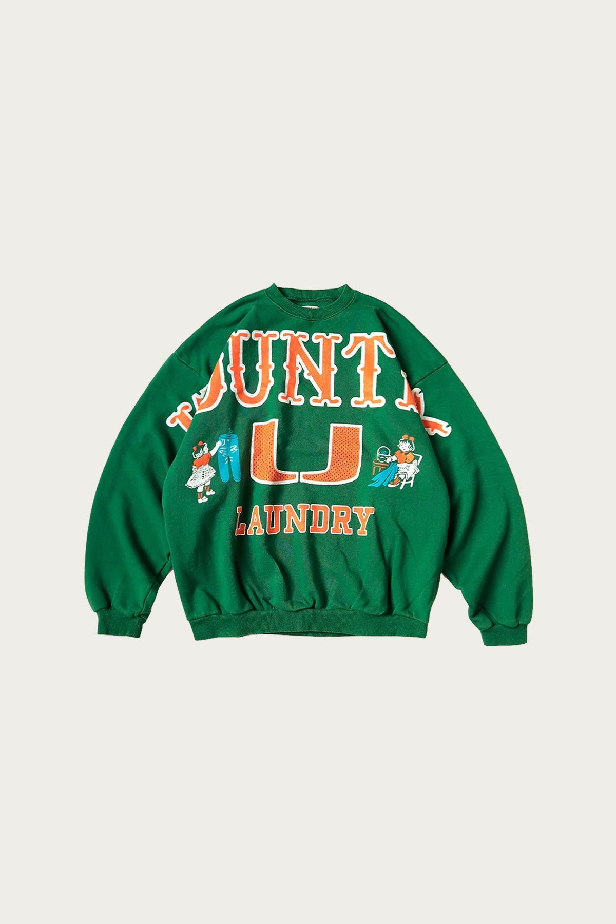 Kapital - 30/-SWT Knit BIG SWT (BIG KOUNTRY) - Green - Canoe Club