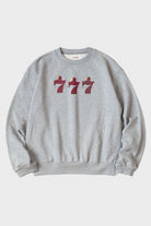 Kapital - 30/-SWTKnit Crew SWT(LUCKY BATTERY BIRD) - Grey - Canoe Club