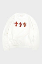 Kapital - 30/-SWTKnit Crew SWT(LUCKY BATTERY BIRD) - White - Canoe Club