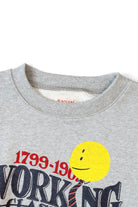 Kapital - 30/-SWT Knit Crew SWT(NIGHT SHIFT PROFILE RAINBOWY) - Grey - Canoe Club