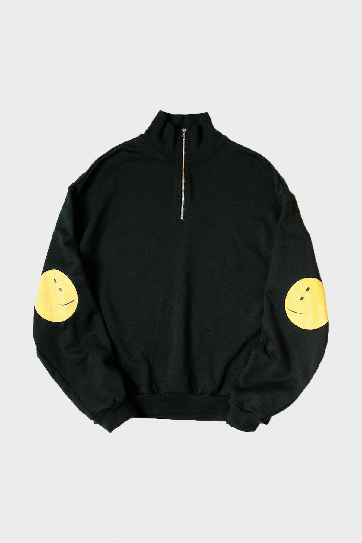 Kapital - 30/- SWT Knit Half ZIP SWT(PROFILE RAINBOWY) - Black - Canoe Club