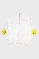 Kapital - 30/- SWT Knit Half ZIP SWT(PROFILE RAINBOWY) - White - Canoe Club