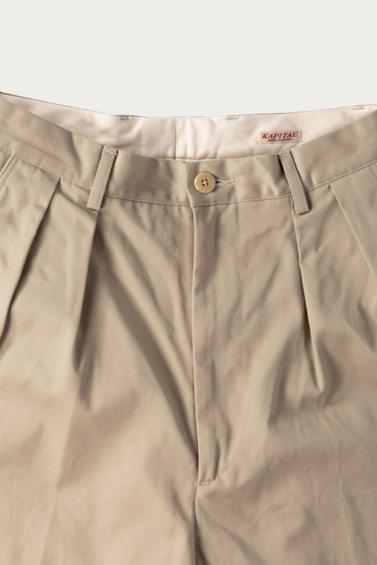 Kapital - 36/2 Westpoint Chino ZOOT Trouser(Mens) - Beige - Canoe Club