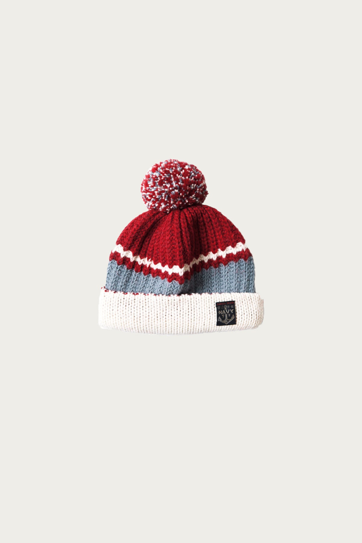 Kapital - 3G Wool Cable Knit Cap - Engine Red - Canoe Club