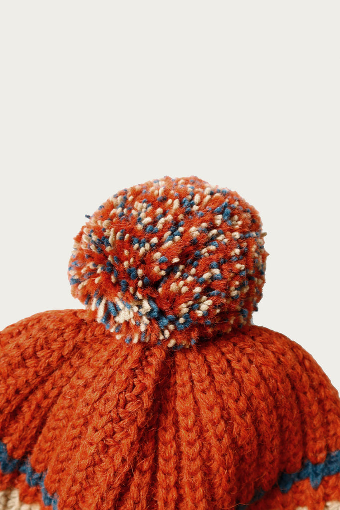 Kapital - 3G Wool Cable Knit Cap - Orange - Canoe Club