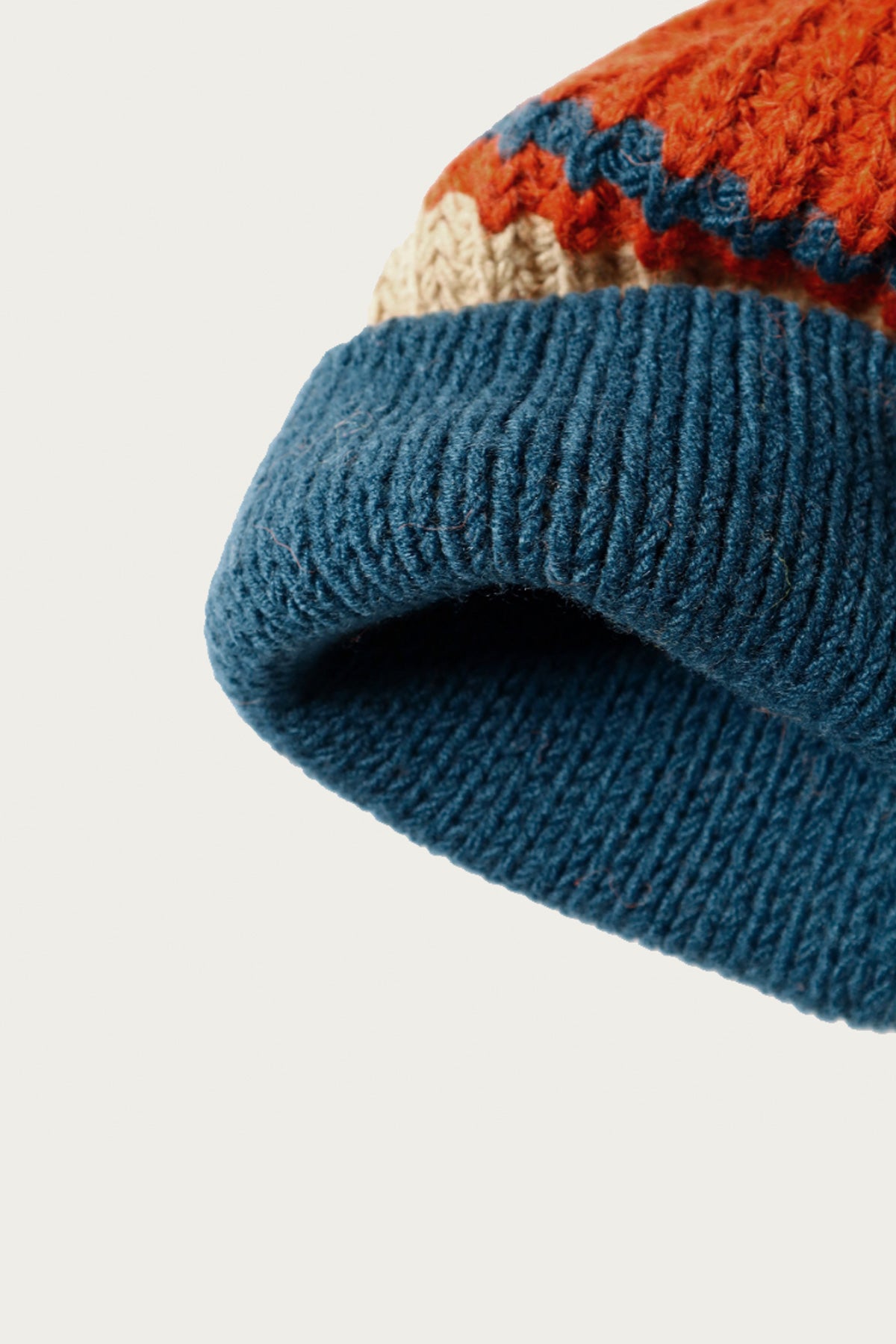 Kapital 3G Wool Cable Knit Cap | Orange | Canoe Club