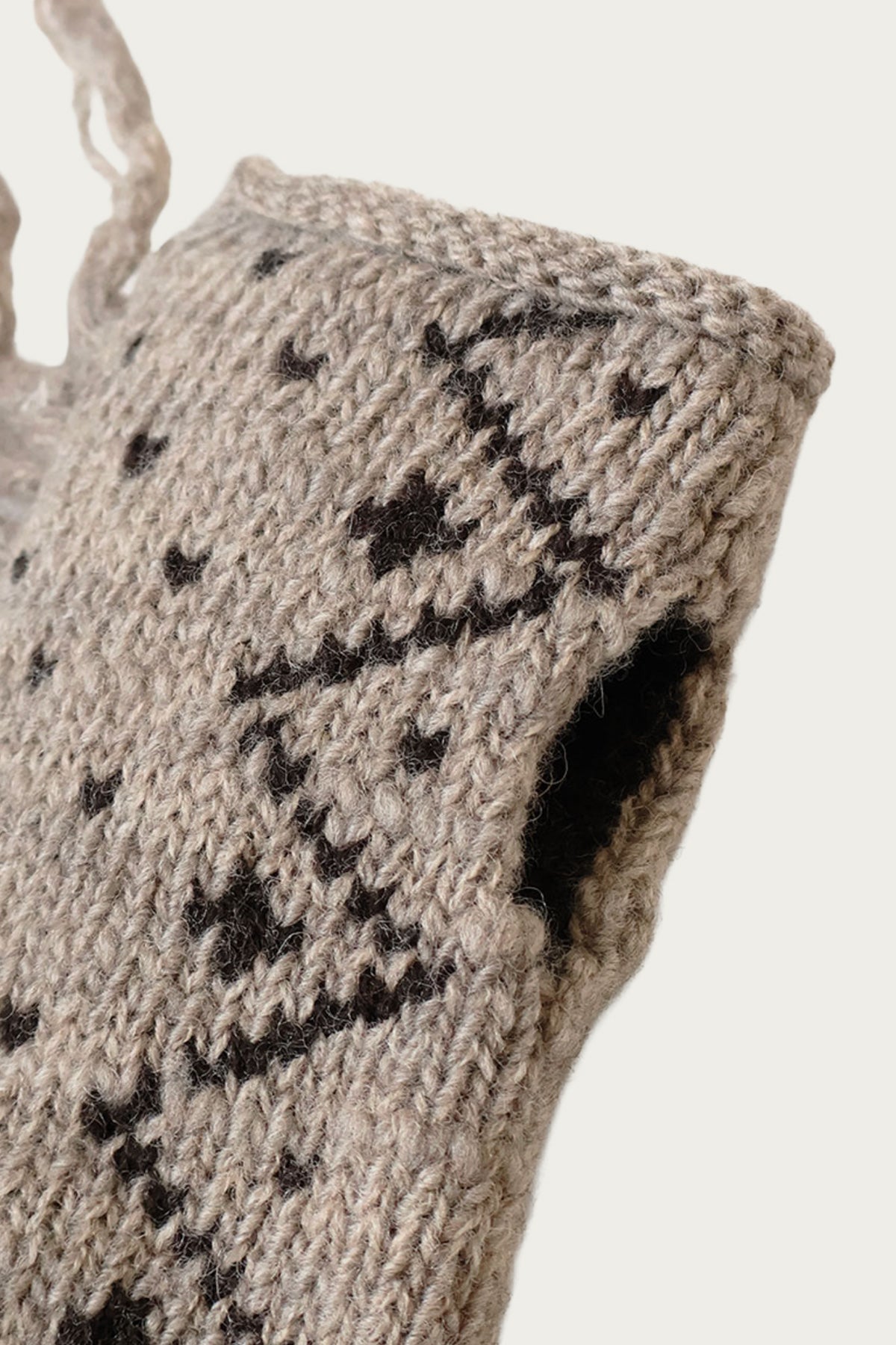 Kapital - Wool Fringed Hand Warmers - Beige - Canoe Club