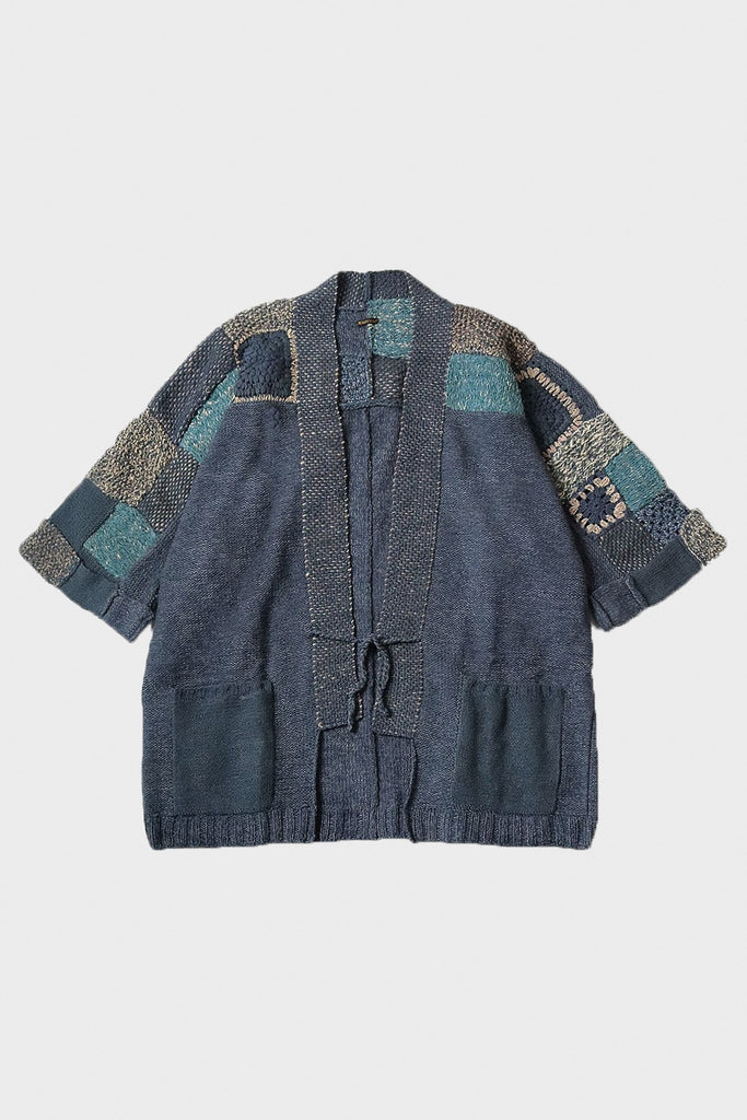 Kapital - 3G Hand Knit SPRING TUGIHAGI KESA Cardigan - Charcoal - Canoe Club