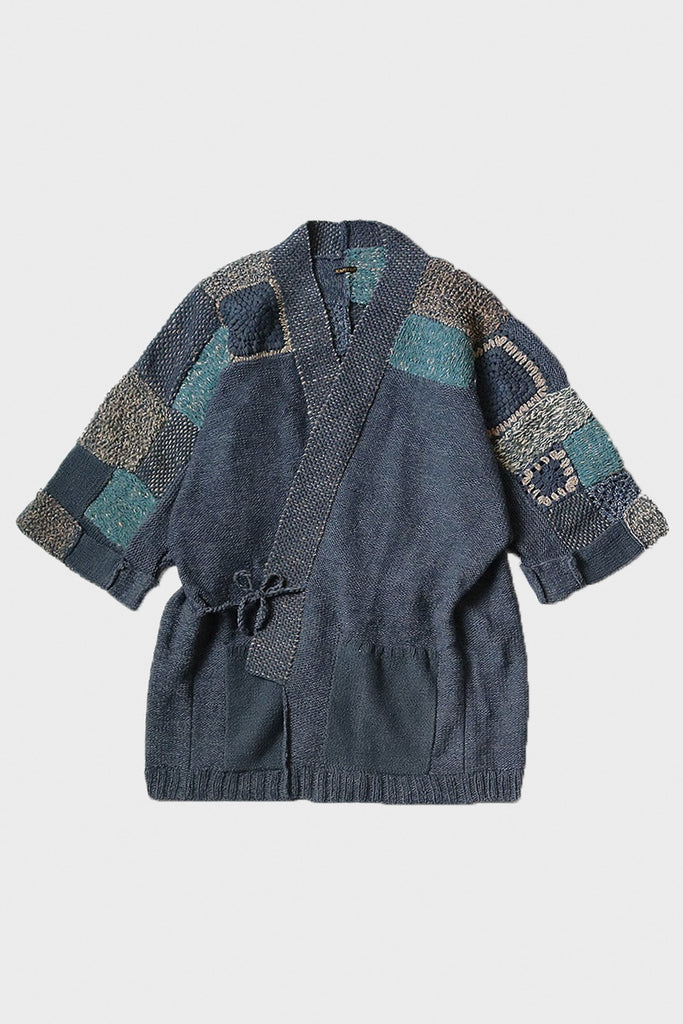 Kapital - 3G Hand Knit SPRING TUGIHAGI KESA Cardigan - Charcoal - Canoe Club