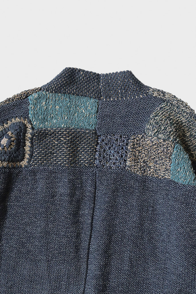 Kapital - 3G Hand Knit SPRING TUGIHAGI KESA Cardigan - Charcoal - Canoe Club