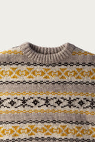 Kapital - 3G Wool YELLOWKNIFE Fair Isle Crew Sweater - Yellow - Canoe Club