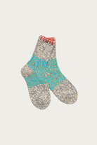 Kapital - 56 Yarns Grandrelle GOGH HOBO Stick Socks - Turquoise - Canoe Club