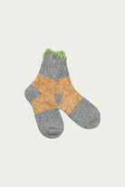 Kapital - 56 Yarns Grandrelle GOGH HOBO Stick Socks - Yellow - Canoe Club