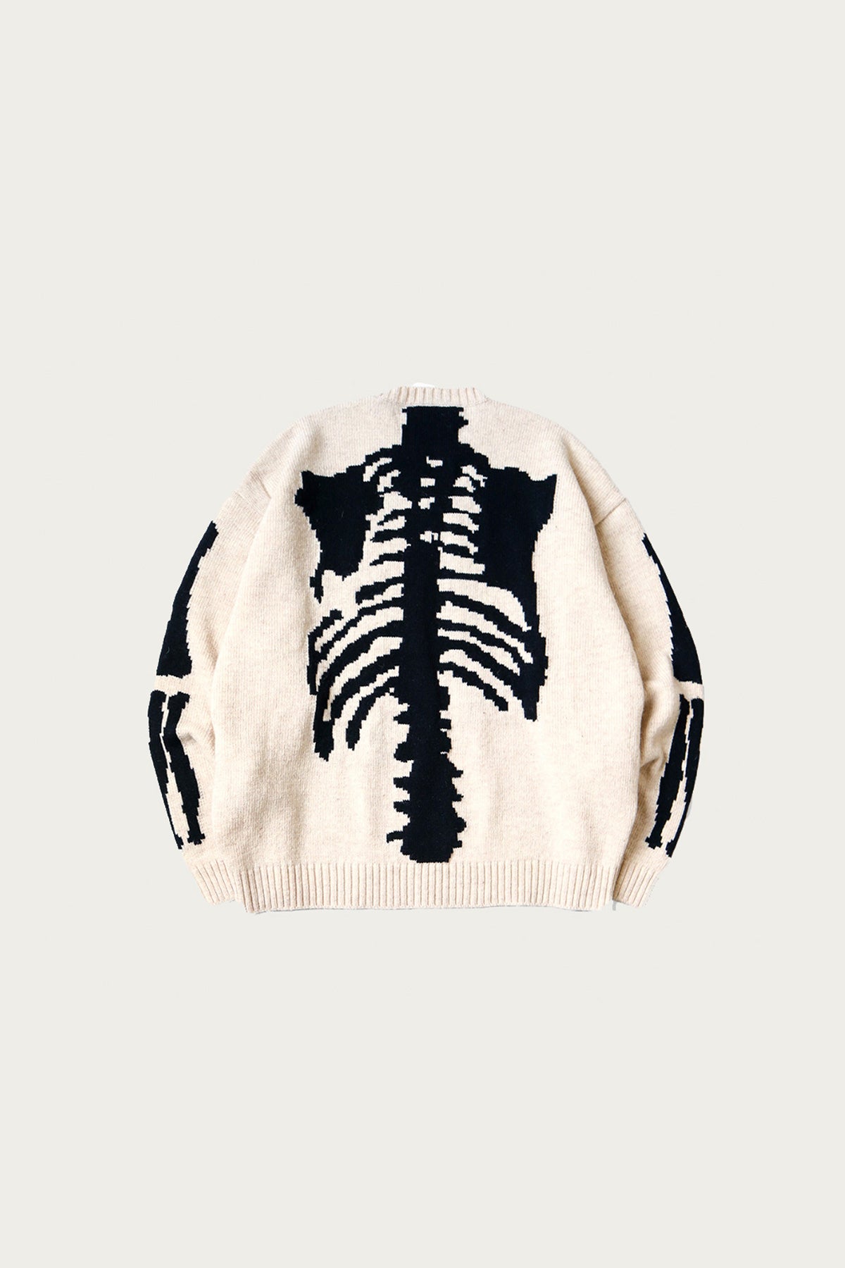 Kapital - 5G Wool BONE Crew Sweater - Natural - Canoe Club