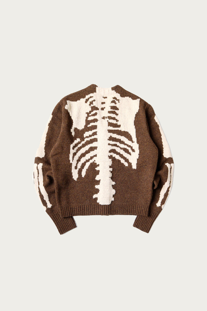 Kapital - 5G Wool Bone Short Cardigan - Brown - Canoe Club