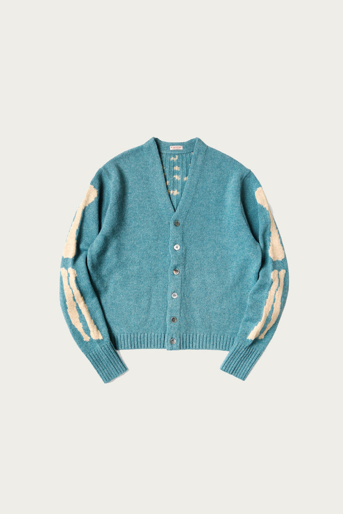 Kapital - 5G Wool Bone Short Cardigan - Sax - Canoe Club