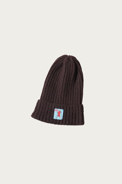 Kapital 5G Wool Knit Cap | Brown | Canoe Club