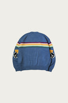 Kapital - 5G Cotton Knit 1-TONE PECKISH RAIBOW Crew Sweater - Blue - Canoe Club