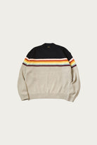 Kapital - 5G Cotton Knit 2-TONES PECKISH RAIBOW Crew Sweater - Black - Canoe Club