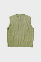Kapital - 5G Cotton Knit BONE Vest - Khaki - Canoe Club
