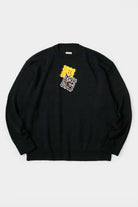 Kapital - 5G Cotton Knit PECKISH RAINBOWY Crew Sweater - Black - Canoe Club