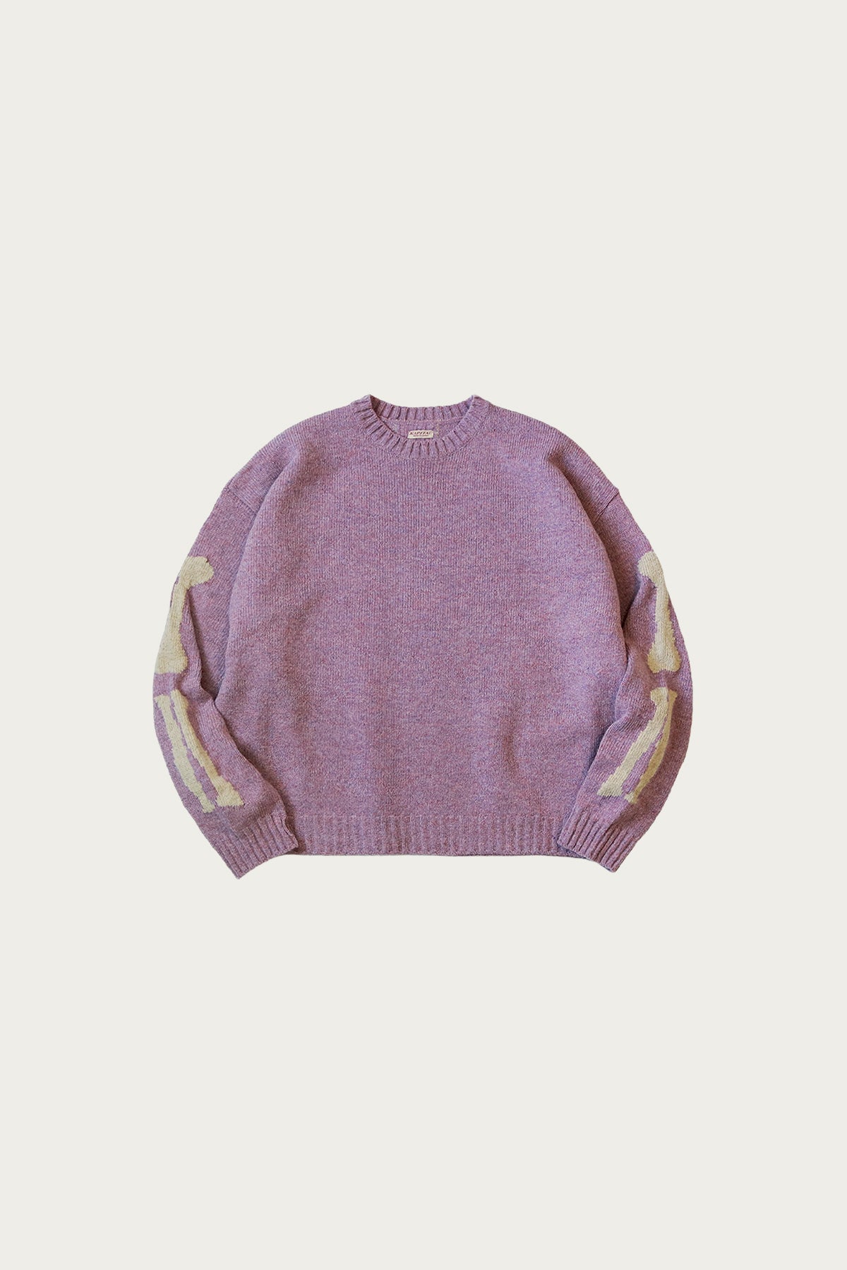 Kapital - 5G Wool BONE Crew Sweater - Light Purple - Canoe Club